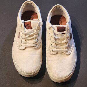 Cream Vans Sneakers Size 9 Excellent Condition